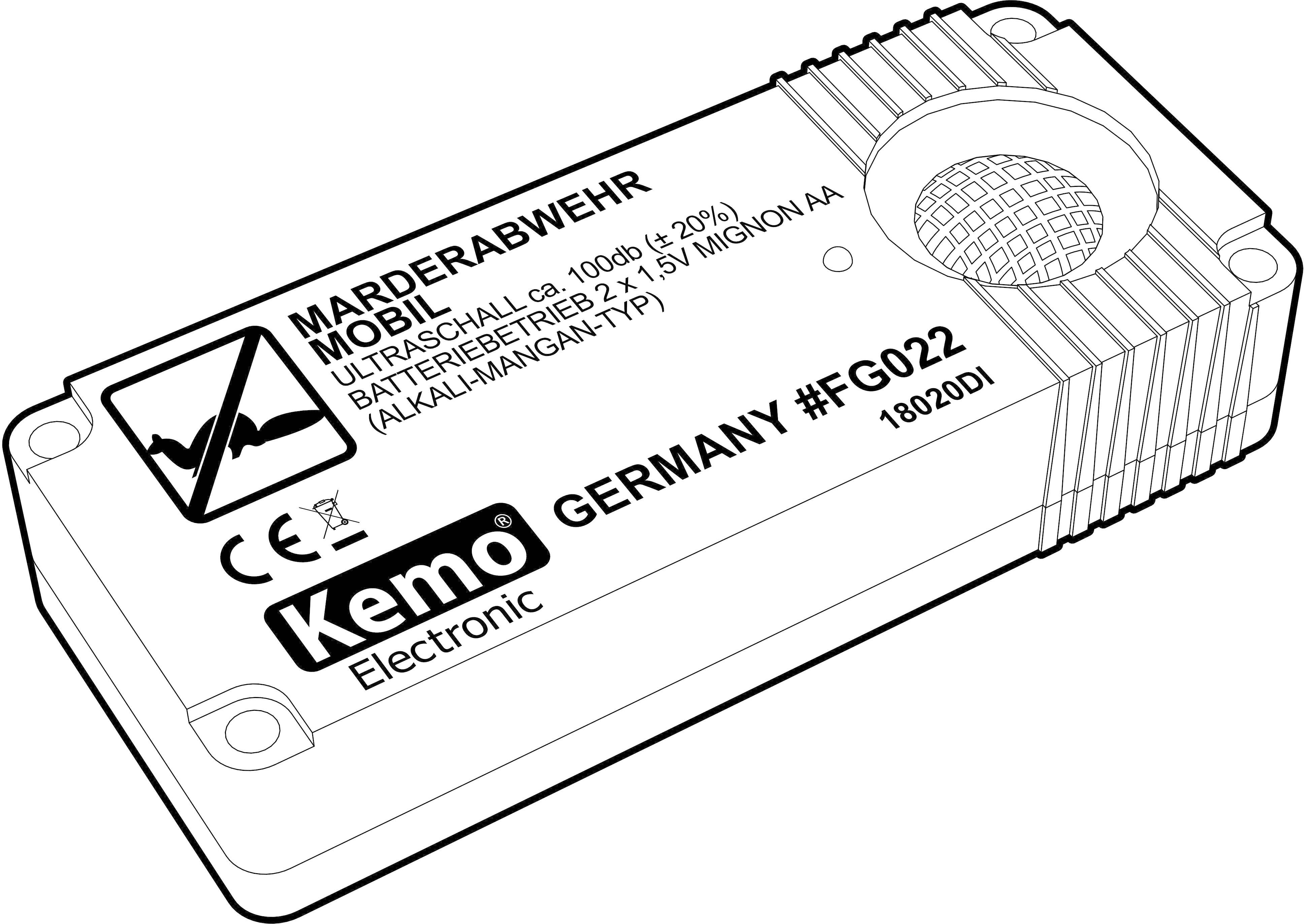 Kemo FG022 Marderabwehr 3 V 1 St.