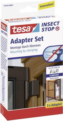 55193-01 Adapter Alu Comfort Fliegengitter Adapter-Set Passend für Marke Tesa Fliegengitter 3S