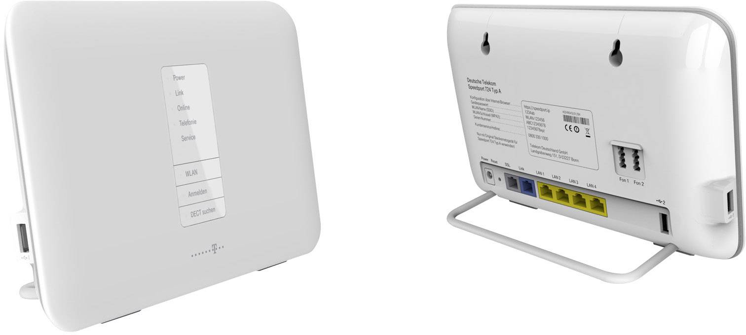 Telekom Speedport W724V WLAN Router mit Modem  2.4 GHz, 5 GHz 1.75 GBit/s
