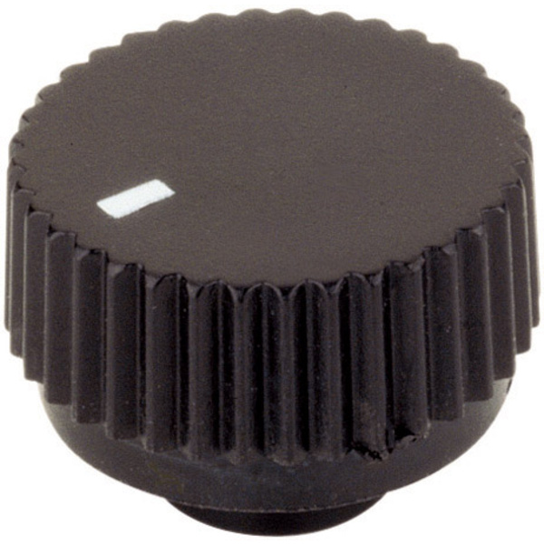 Tête de bouton rotatif Strapubox 17/6 avec pointeur noir (Ø x H) 17 mm x 12 mm