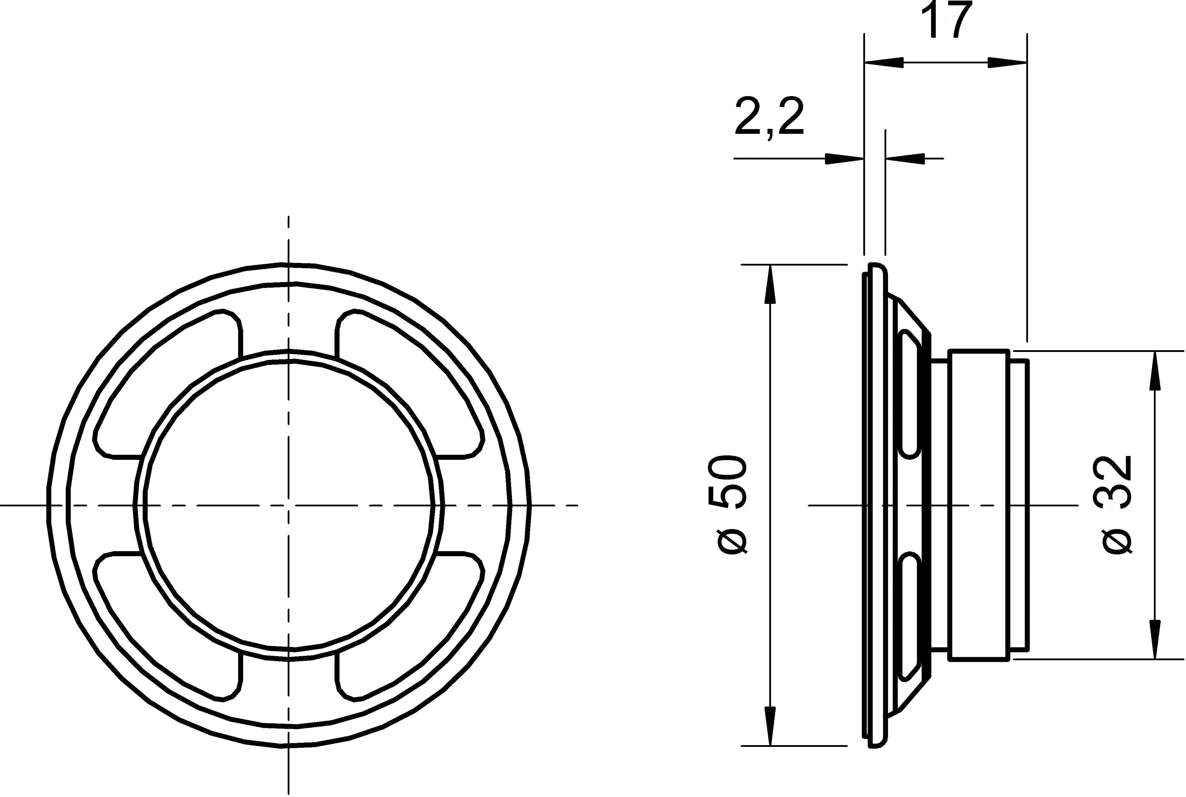 Visaton K 50 - 8 Ohm 2 Zoll 5cm Kleinlautsprecher 2W 8Ω Schwarz Kunststoff-Membran, UV-beständig