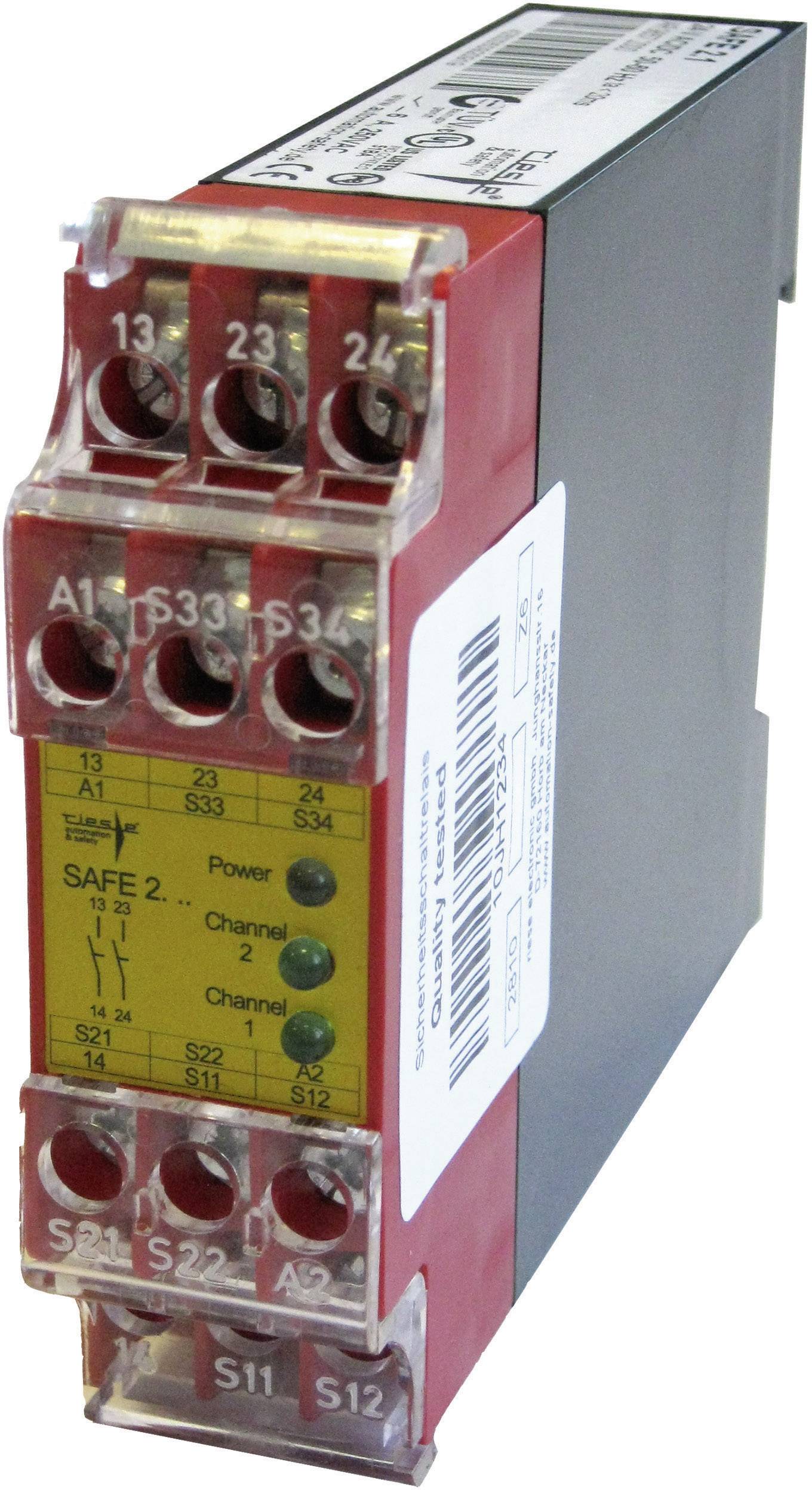 Riese SAFE 2 Betriebsspannung: 24 V/DC, 24 V/AC 2 Schließer 1 St.