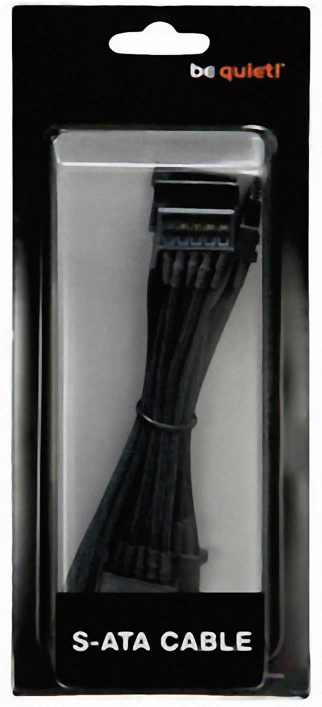 BeQuiet Strom Anschlusskabel [2x SATA-Strom-Stecker 15pol. - 1x bequiet! Stromanschluss modular] 0.40 m Schwarz