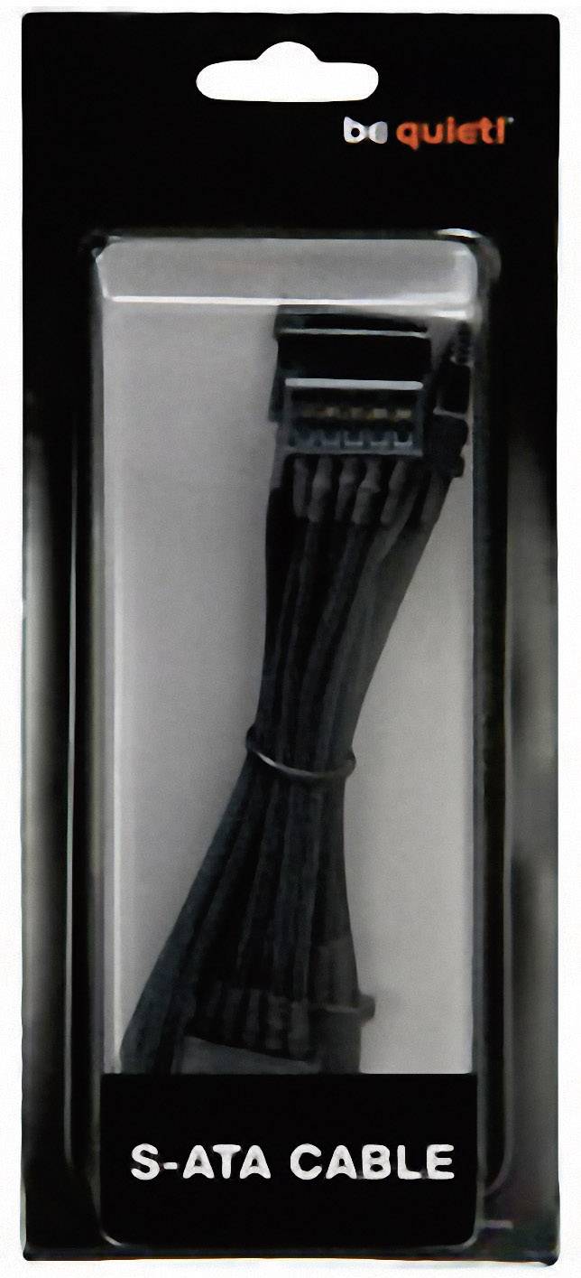 BeQuiet Strom Anschlusskabel [4x SATA-Strom-Stecker 15pol. - 1x bequiet! Stromanschluss modular] 0.90m Schwarz