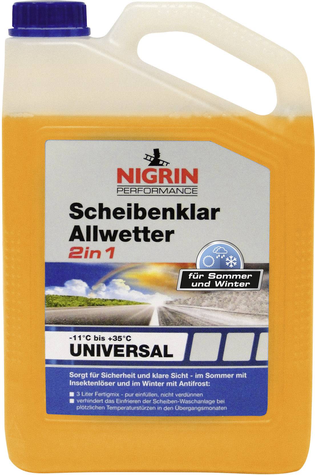 NIGRIN 73188 Scheiben-Frostschutz Scheibenwaschanlage 3 l
