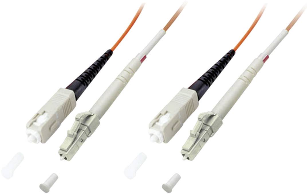 EFB Elektronik O3061.2 Glasfaser LWL Anschlusskabel 2.00 m Orange [1x LC-Stecker - 1x SC-Stecker] 62,5/125 µ Multimode OM1