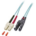 EFB Elektronik Glasfaser LWL Anschlusskabel [1x E2000®-Stecker - 1x SC-Stecker] 50/125 µ Multimode OM4 20m
