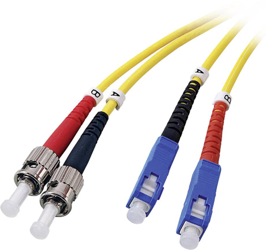 EFB Elektronik O2073.2 Glasfaser LWL Anschlusskabel 2.00 m Gelb [1x ST-Stecker - 1x SC-Stecker] 9/125 µ Singlemode OS2