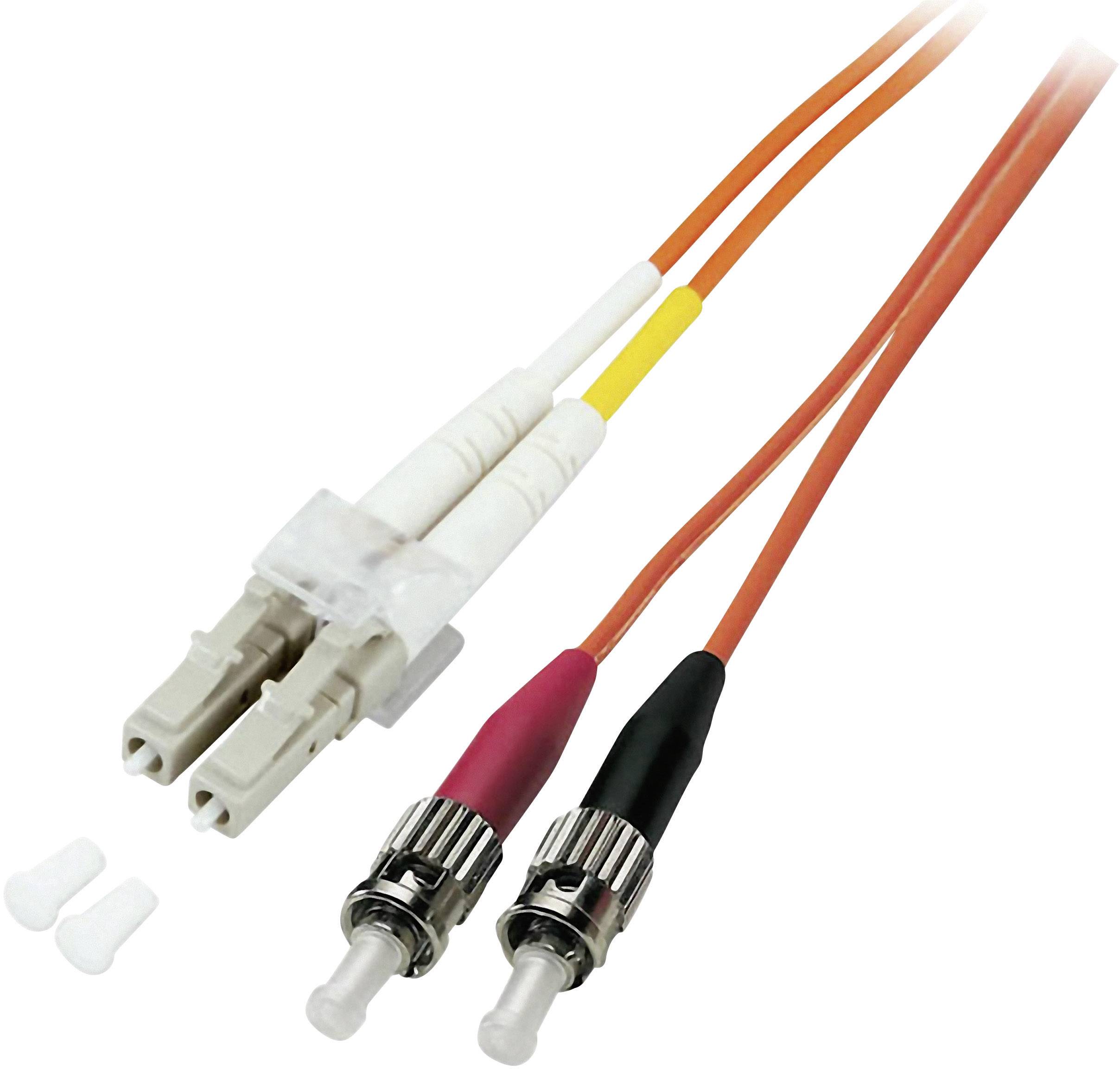 EFB Elektronik O0371.1 Glasfaser LWL Anschlusskabel 1.00 m Orange [1x LC-Stecker - 1x ST-Stecker] 62,5/125 µ Multimode OM1