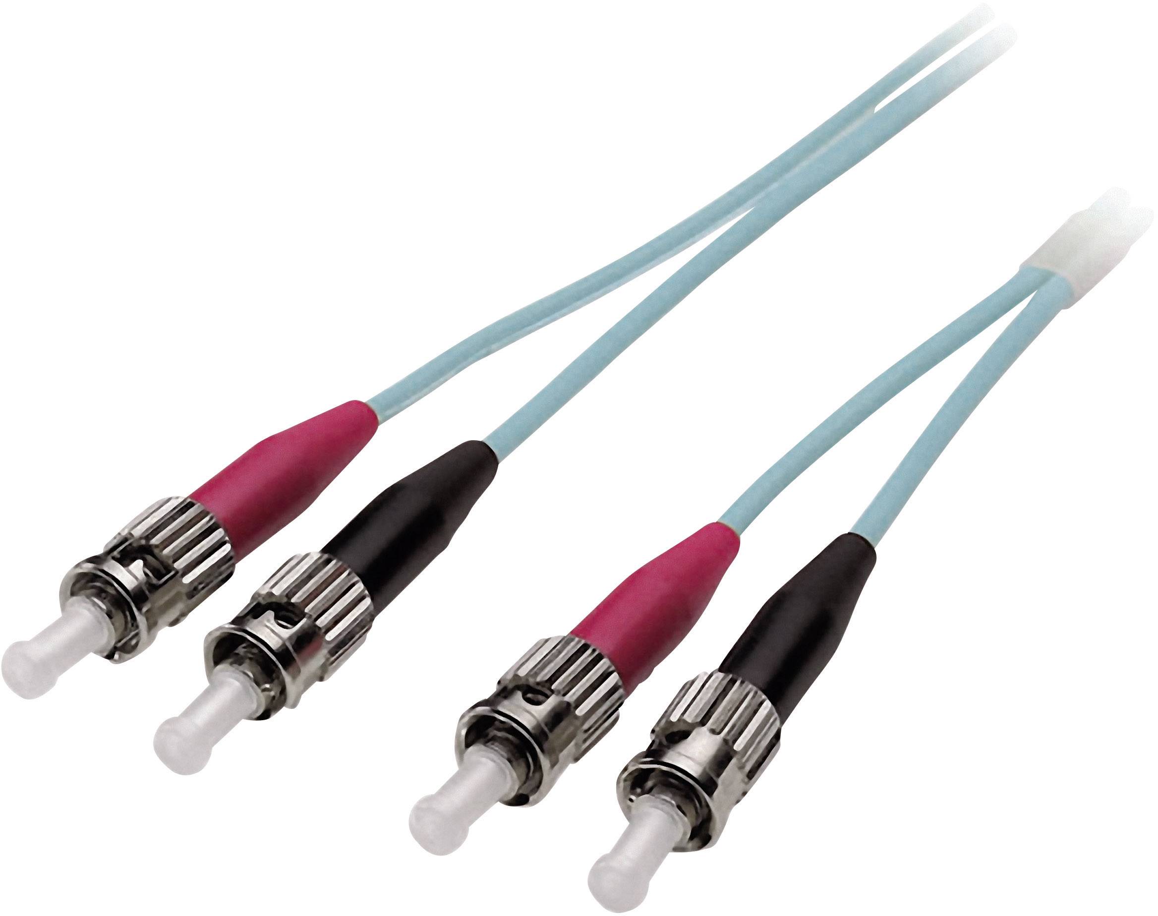 EFB Elektronik O0348.5 Glasfaser LWL Anschlusskabel [1x ST-Stecker - 1x ST-Stecker] 50/125 µ Multimode OM4 5.00 m