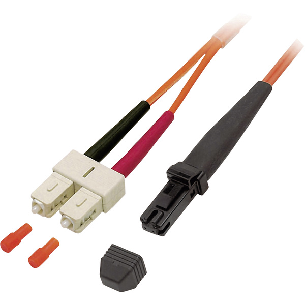 EFB Elektronik O0720.0,5 Glasfaser LWL Anschlusskabel [1x MTRJ-Stecker - 1x SC-Stecker] 50/125 µ Multimode OM2 0.50m
