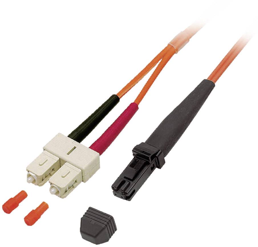 EFB Elektronik O0721.5 Glasfaser LWL Anschlusskabel 5.00 m Orange [1x MTRJ-Stecker - 1x SC-Stecker] 62,5/125 µ Multimode OM1