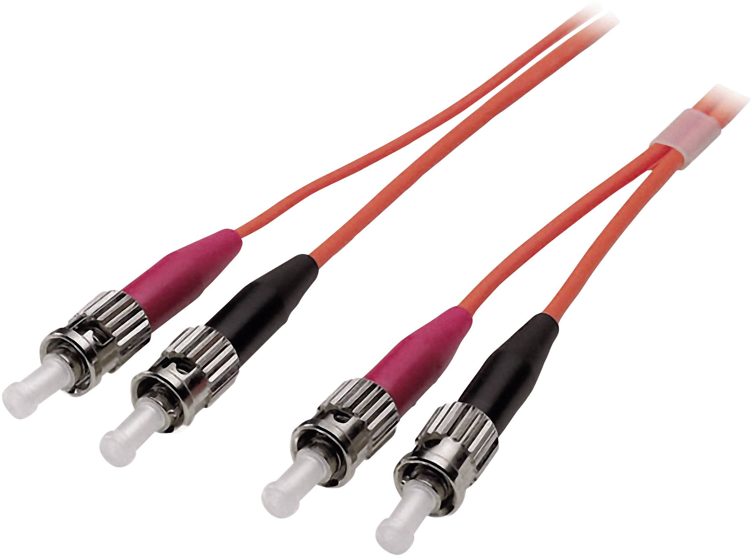 EFB Elektronik O6023.15 Glasfaser LWL Anschlusskabel 15.00 m Orange [1x ST-Stecker - 1x ST-Stecker] 62,5/125 µ Multimode OM1