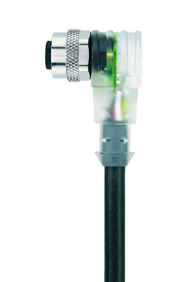 Escha 8045237 Sensor-/Aktor-Steckverbinder, konfektioniert M12 Buchse, gewinkelt 2.00 m Polzahl Sen