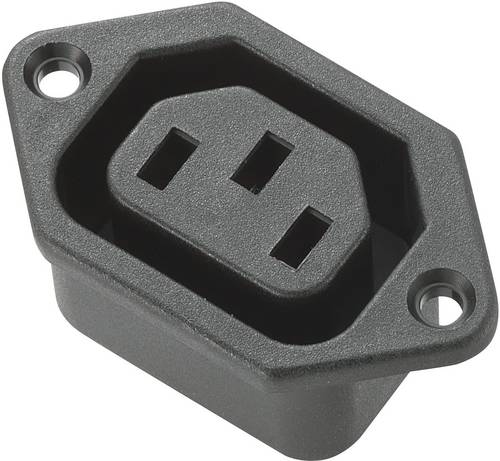 TRU COMPONENTS 715185 Kaltgeräte-Steckverbinder Buchse, Einbau vertikal Gesamtpolzahl: 3 10 A Schwa