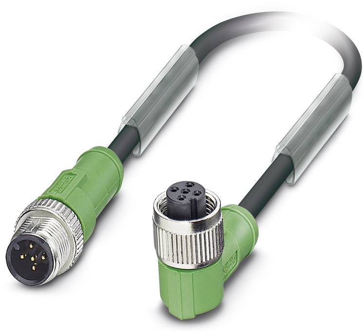 Phoenix Contact 1681635 Sensor-/Aktor-Steckverbinder, konfektioniert M12 Stecker, gerade, Buchse, g