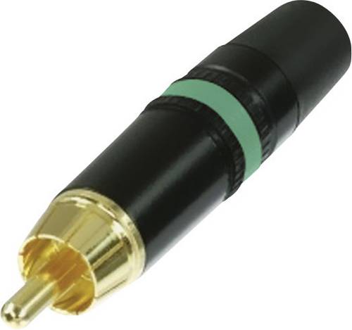 Rean AV NYS373-5 Cinch-Steckverbinder Stecker, gerade Polzahl: 2 Schwarz, Grün