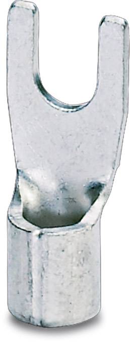 Phoenix Contact 3240143 Gabelkabelschuh 1.10 mm² 2.50 mm² Loch-Ø=3.7 mm Unisoliert Metall 100 St.