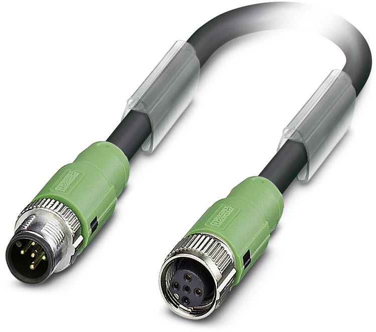 Phoenix Contact 1518423 Sensor-/Aktor-Steckverbinder, konfektioniert M12 Stecker, gerade, Buchse, g