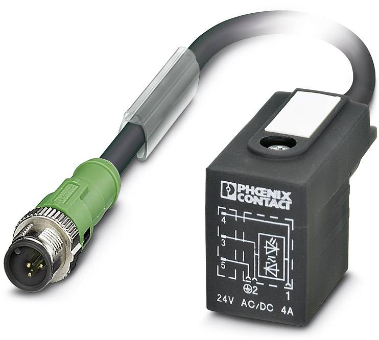 Phoenix Contact 1435302 Sensor-/Aktor-Steckverbinder, konfektioniert M12 Stecker, gerade, Stecker, gewinkelt 1.50 m Polzahl Sensoren: 3 1 St.