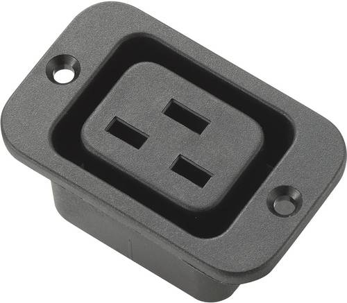 TRU Components 715481 Kaltgeräte-Steckverbinder Buchse, Einbau vertikal Gesamtpolzahl: 2 + PE 16 A