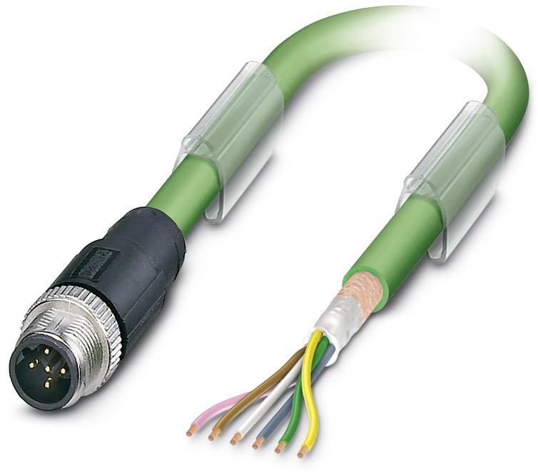 Phoenix Contact 1507065 Sensor-/Aktor-Datensteckverbinder, konfektioniert M12 Stecker, gerade 2.00 m Polzahl Sensoren: 5 1 St.