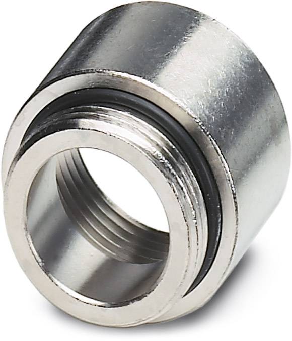 Ein rotierender Metallköper mit Gewinde und O-Ring, möglicherweise als Verbindungselement in technischen Anwendungen verwendet.