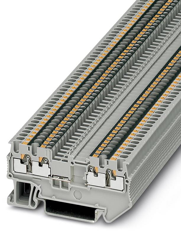 Phoenix Contact 3208359 Durchgangsreihenklemme 3.5mm Schnellanschluss Grau 50St.