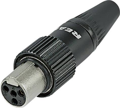 Rean AV RT4FCT-B Miniatur-XLR-Steckverbinder Buchse, gerade Polzahl: 4 Schwarz 1St.