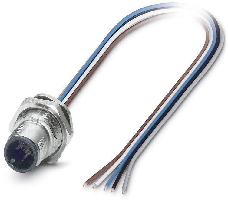 Phoenix Contact 1419645 Sensor-/Aktor-Einbausteckverbinder M12 Stecker, Einbau 0.50 m Polzahl Senso