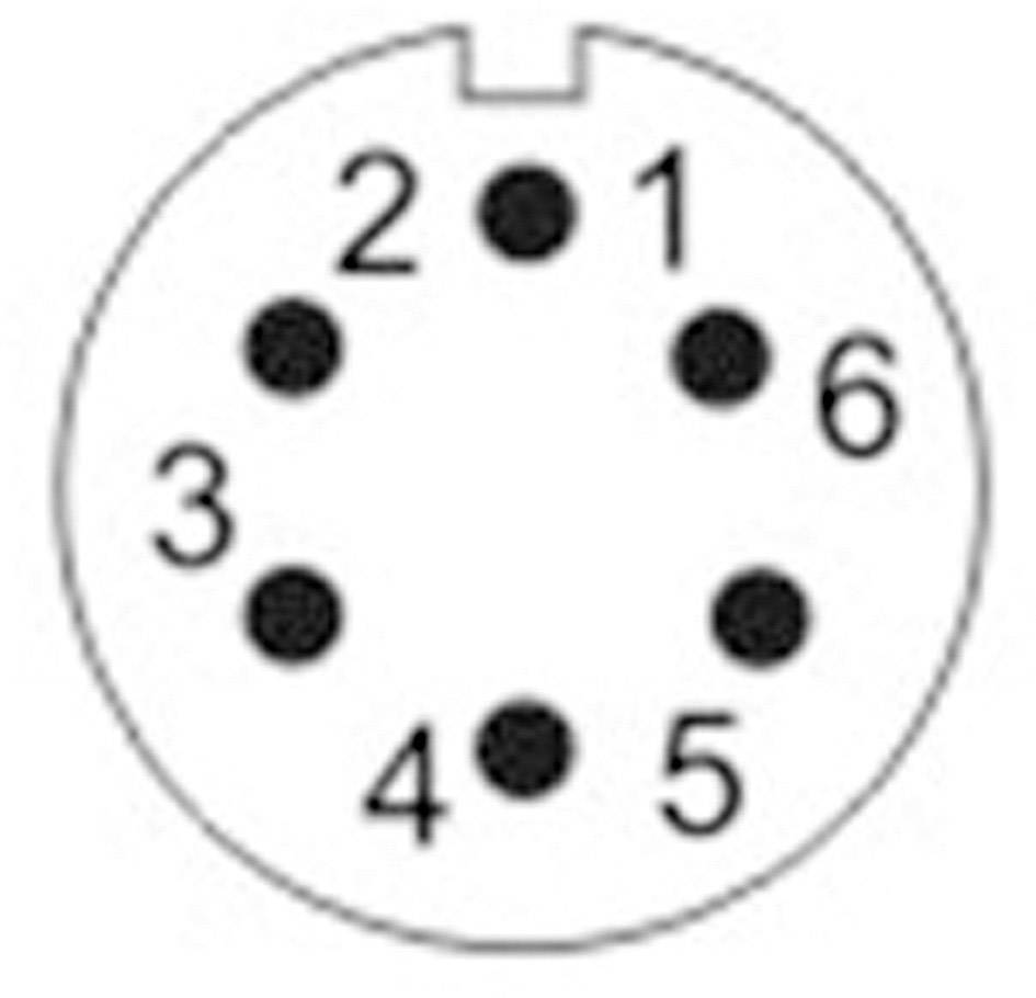 Weipu SF1210/P6 II Rundstecker Stecker, gerade Gesamtpolzahl: 6 Serie (Rundsteckverbinder): SF12 1St.