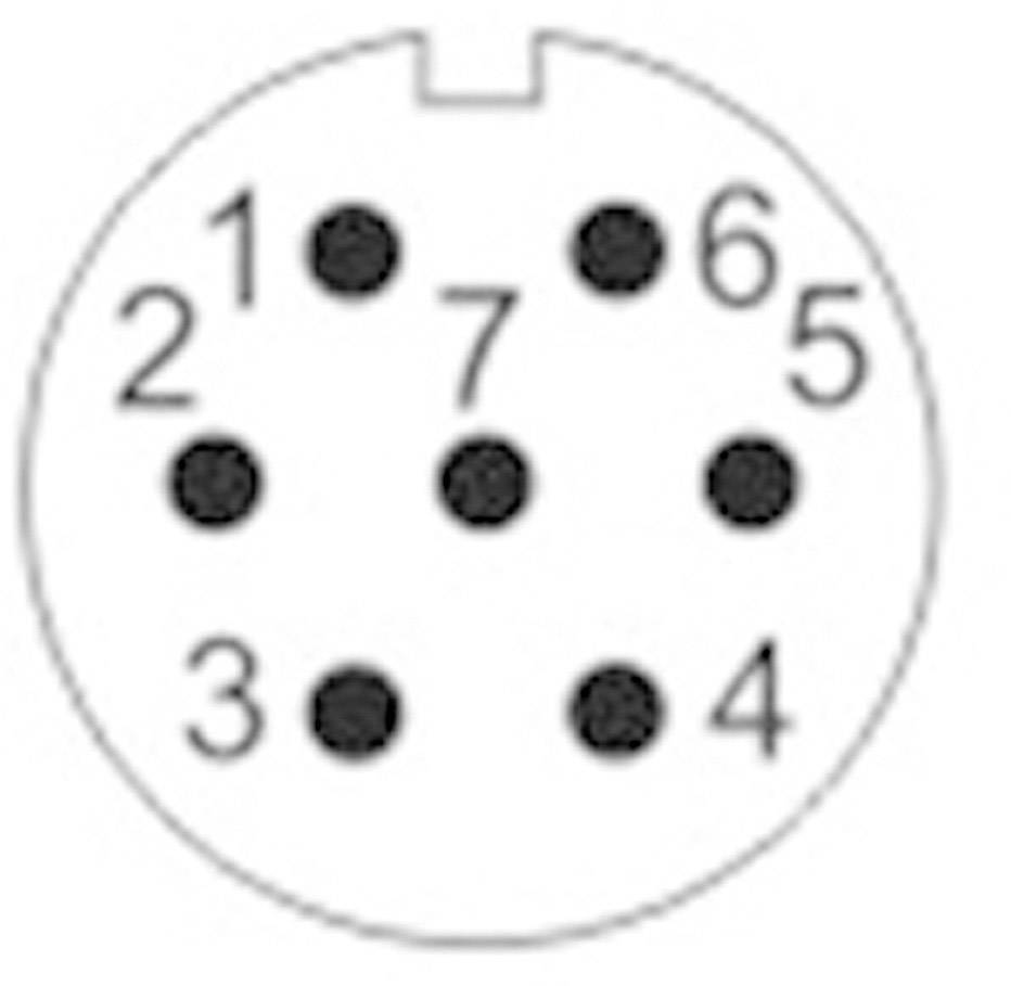 Weipu SF1211/S7 II Rundstecker Kupplung, gerade Gesamtpolzahl: 7 Serie (Rundsteckverbinder): SF12 1