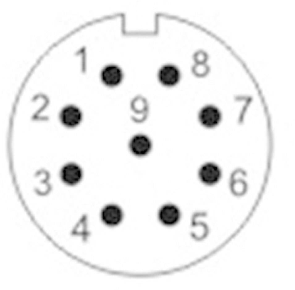 Weipu SF1213/P9 Rundstecker Stecker, gerade Gesamtpolzahl: 9 Serie (Rundsteckverbinder): SF12 1St.
