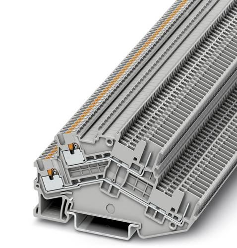 Phoenix Contact 3214495 Doppelstockklemme 3.5 mm Schnellanschluss Grau 50 St.