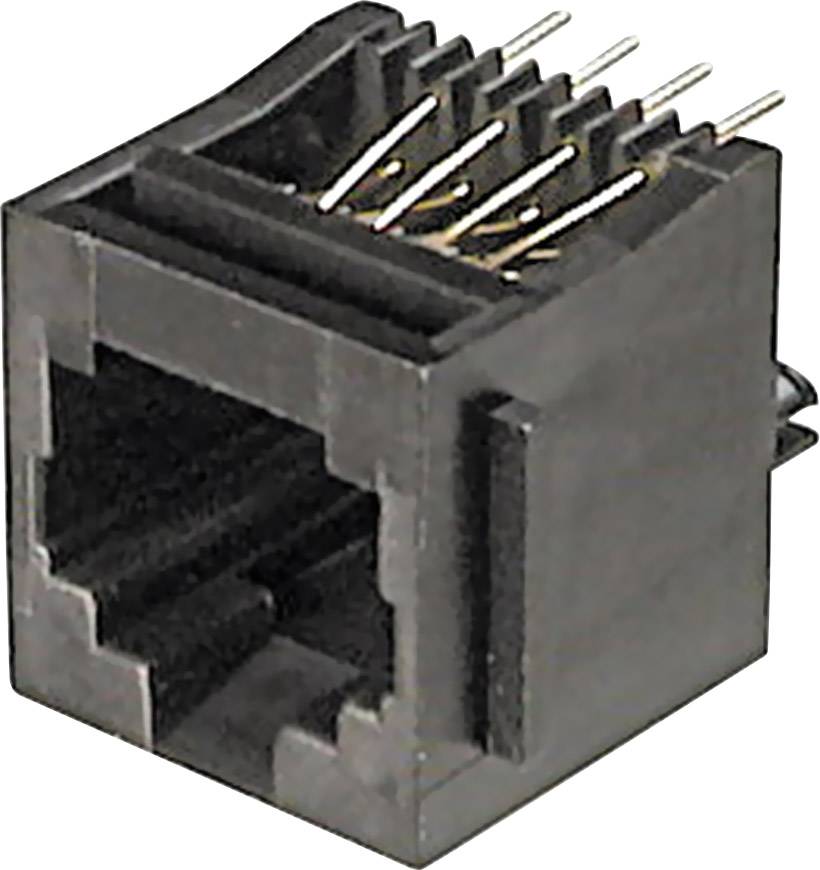 Assmann WSW A-20141 Modulare Einbaubuchse A-20141 Buchse, Einbau vertikal RJ12 Pole: 6P6C Schwarz 1