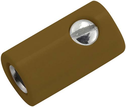 Kahlert Licht Miniatur-Laborbuchse Buchse, gerade Stift-Ø: 2.6 mm Braun