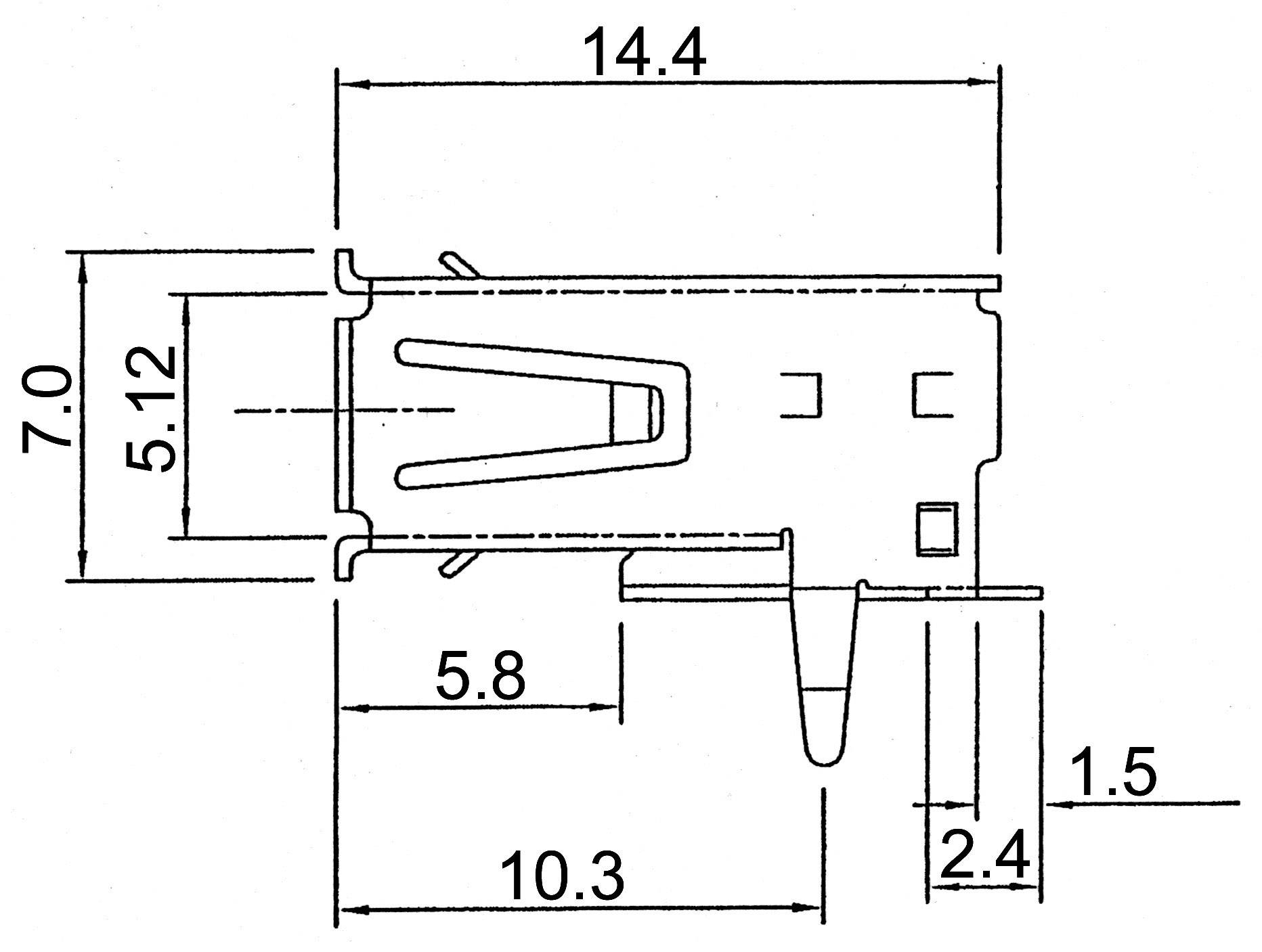 USB-Einbaubuchse-SMD 2.0 Buchse, Einbau horizontal A-USB A/SMT A-USB A/SMT ASSMANN WSW Inhalt: 1 St.