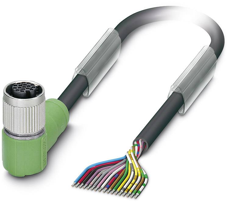 Phoenix Contact 1555389 Sensor-/Aktor-Steckverbinder, konfektioniert M12 Buchse, gewinkelt 1.50 m P