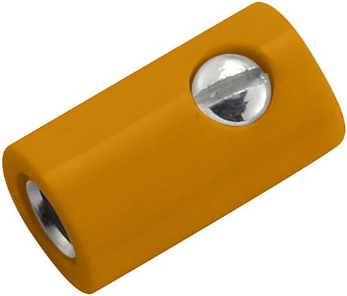 Kahlert Licht Miniatur-Laborbuchse Buchse, gerade Stift-Ø: 2.6 mm Orange