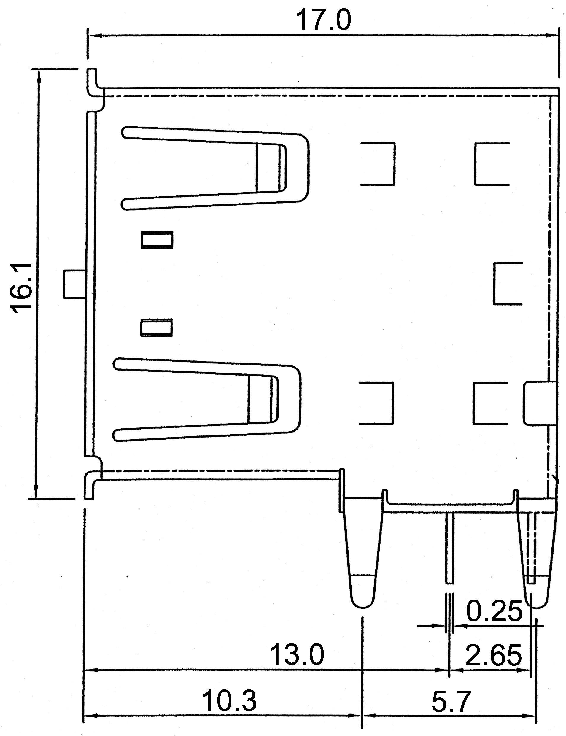 TRU Components USB-Einbaubuchse 2.0 - Dual Port Buchse, Einbau TC-A-USB A-2P-203 USB A 1586531 Inhalt