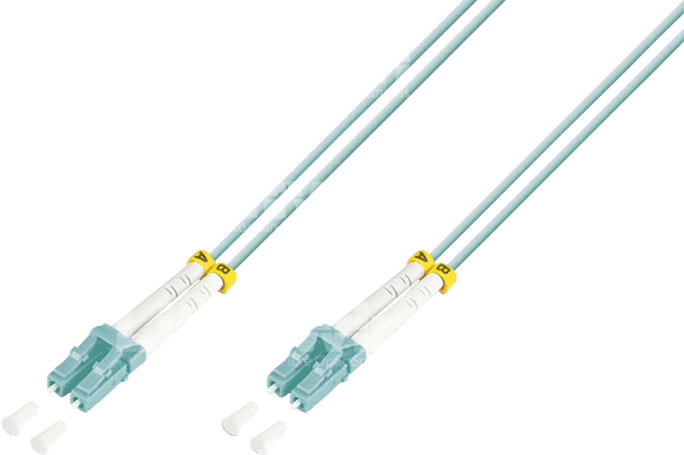 Lightwin LDP-50 LC-LC 1.0 OM3 Glasfaser LWL Anschlusskabel 1.00 m Türkis [1x LC-Stecker - 1x LC-Stecker] 50/125 µ Multimode OM3