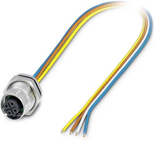 Phoenix Contact 1551529 Sensor-/Aktor-Einbausteckverbinder M12 Buchse, Einbau 0.50 m Polzahl Sensor