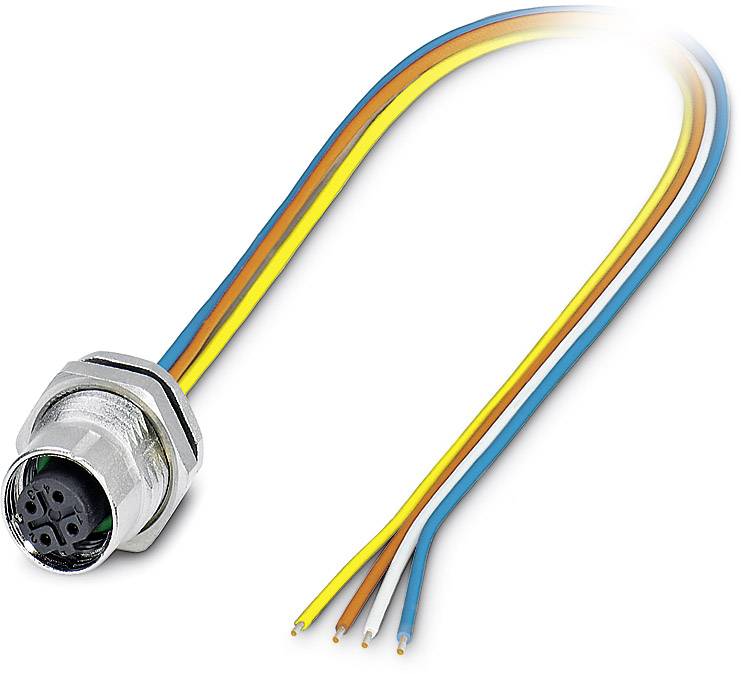 Phoenix Contact 1551529 Sensor-/Aktor-Einbausteckverbinder M12 Buchse, Einbau 0.50 m Polzahl Sensoren: 4 1 St.
