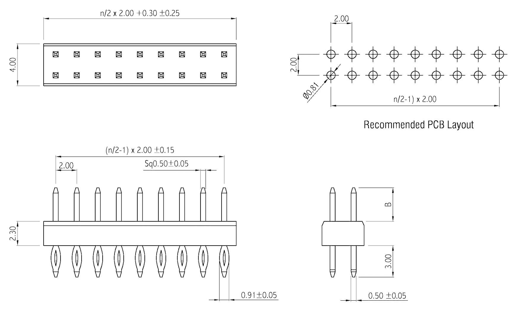TRU Components Stiftleiste (Standard) Anzahl Reihen: 1 Polzahl je Reihe: 20 TC-048612-020-1-00