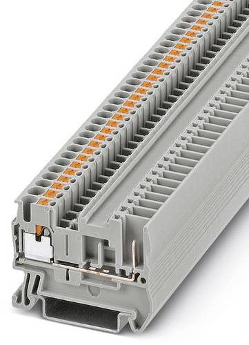 Phoenix Contact 3210033 Durchgangsreihenklemme 5.2 mm Schnellanschluss Grau 50 St.