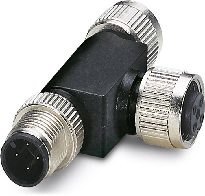 Phoenix Contact 1559783 Sensor-/Aktor-Verteiler und Adapter M12 SPEEDCON Adapter, T-Form Polzahl Sensoren: 4 5St.
