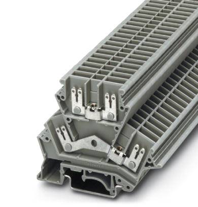 Phoenix Contact 2771133 Durchgangsreihenklemme 6.2mm Flachstecker 2.8mm Grau 50St.