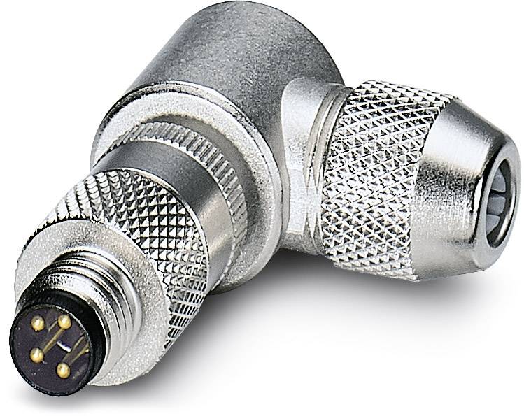 Phoenix Contact 1436466 Sensor-/Aktor-Steckverbinder, unkonfektioniert M8 Stecker, gewinkelt Polzahl Sensoren: 4 1 St.