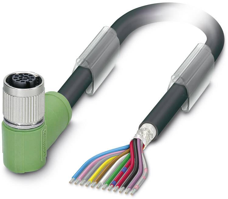 Phoenix Contact 1430161 Sensor-/Aktor-Steckverbinder, konfektioniert M12 Buchse, gewinkelt 1.50m Polzahl Sensoren: 12 1St.