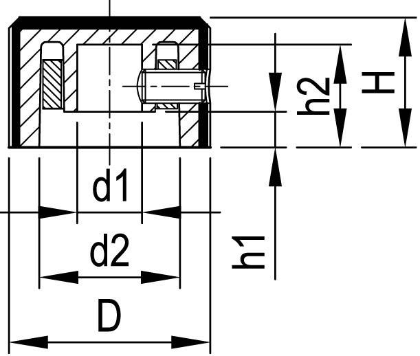 OKW A1422260 A1422260 Drehknopf Aluminium (Ø x H) 22.8 mm x 13 mm 1 St.